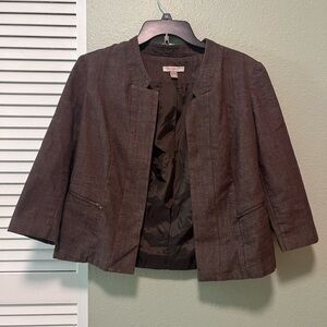 Roz & Ali Dark Brown Women's Blazer